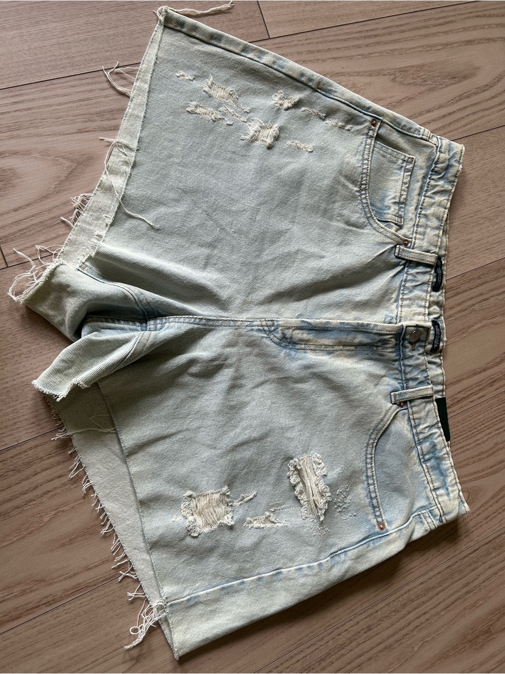 wild fable Light Wash Distressed Denim Shorts
